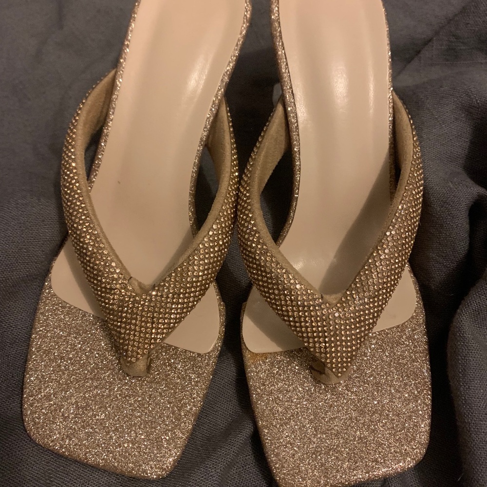 Gold sandals